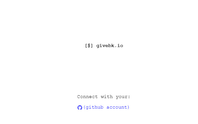 [$] givebk.io  from Chrome web store to be run with OffiDocs Chromium online